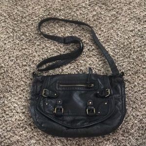 Black satchel purse